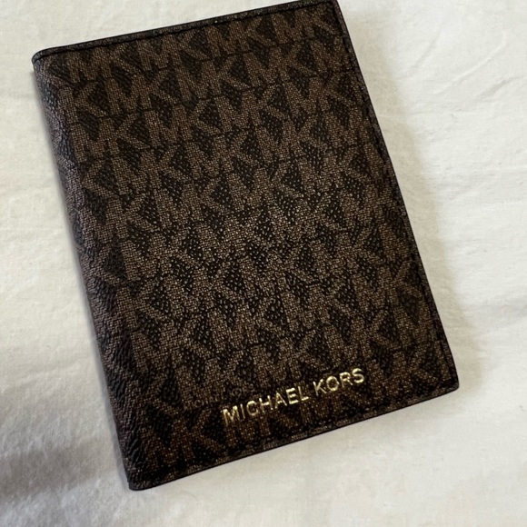 Michael Kors Bags Michael Kors Passport Holder Wallet Brown Logo